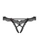 Obsessive 1 Bravelle stringi otwarte czarne PROMO